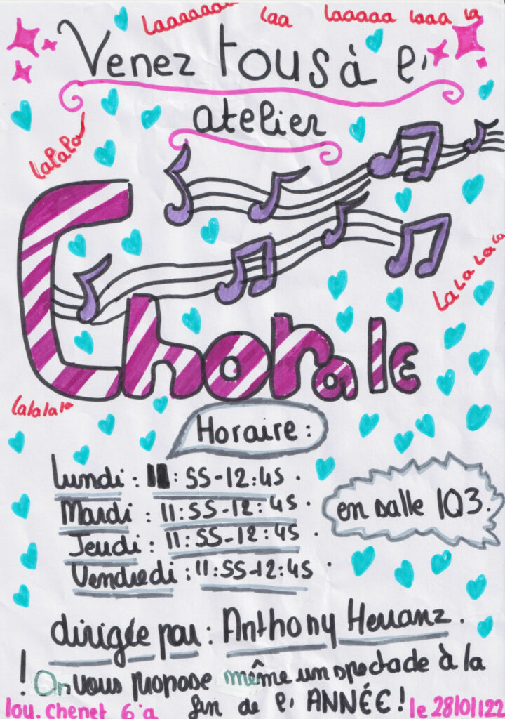 Chorale - dessin de Lou