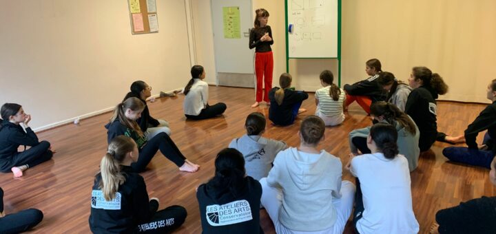 Master classe avec Adèle Duportal au collège Jules Valles - Le Puy-en-Velay
