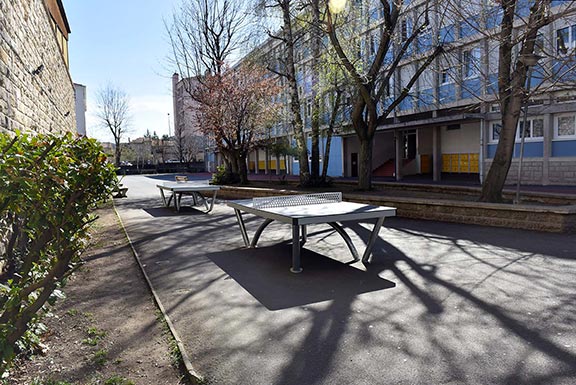 Cour du Collège Jules Vallès - Avril 2021